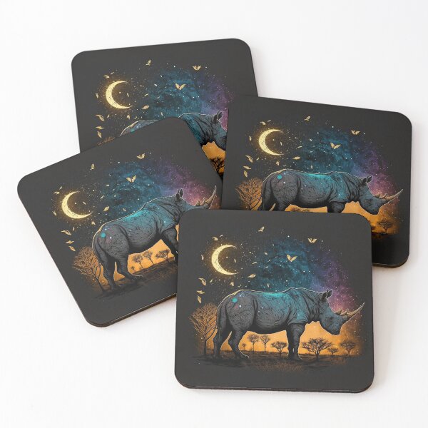 Item preview, Rhino Stride: Majestic Wanderer designed and sold by WildlifeSafari.