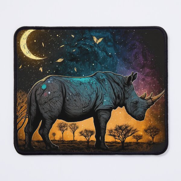 Item preview, Rhino Stride: Majestic Wanderer designed and sold by WildlifeSafari.