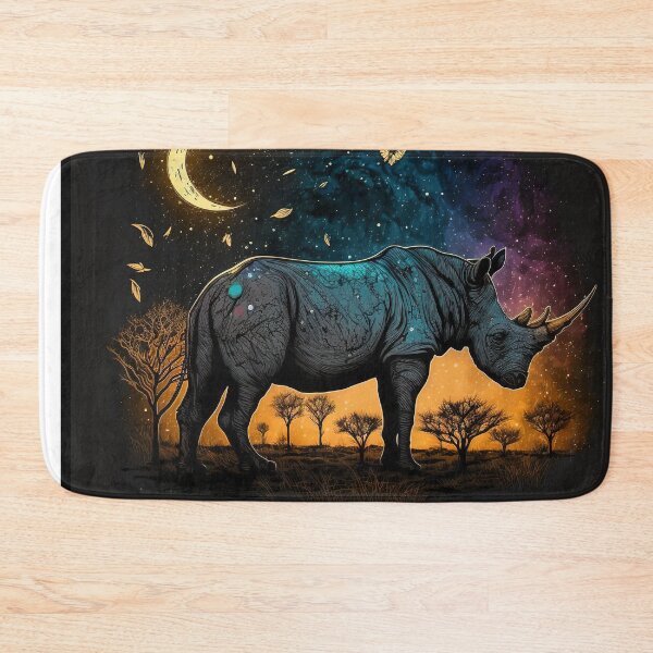 Item preview, Rhino Stride: Majestic Wanderer designed and sold by WildlifeSafari.