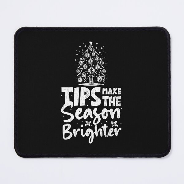 Item preview, Funny Christmas Bartender Tips Make The Season Brighter Mixologist designed and sold by LazyLoungeCo.