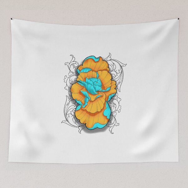 Item preview, Blue and gold lactiflora  designed and sold by Evankaplan.