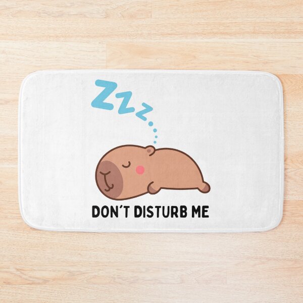 Item preview, Sleeping capybara with phrase: Do not disturb designed and sold by mysummerland.