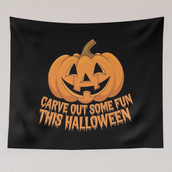 Item preview, Carve out some fun this Halloween / Halloween spooky pumpkin designed and sold by LostForSpace.