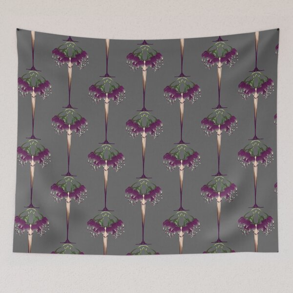 Item preview, Art Nouveau Elements:  floral spray- prple/crm designed and sold by HausHatfield.