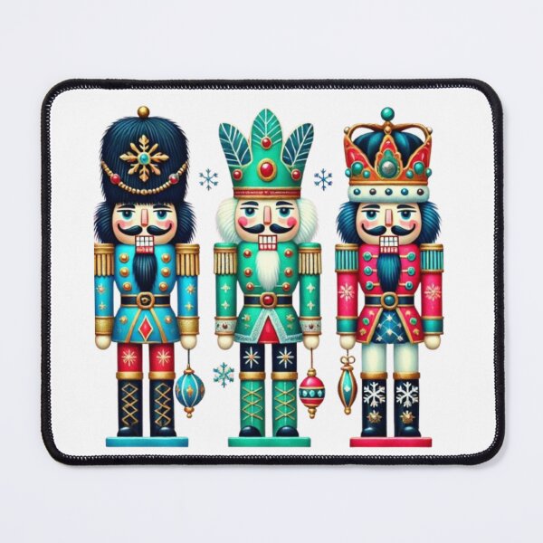 Item preview, Festive Nutcracker Trio - Colorful Holiday Decor Design designed and sold by GemBob Creations.