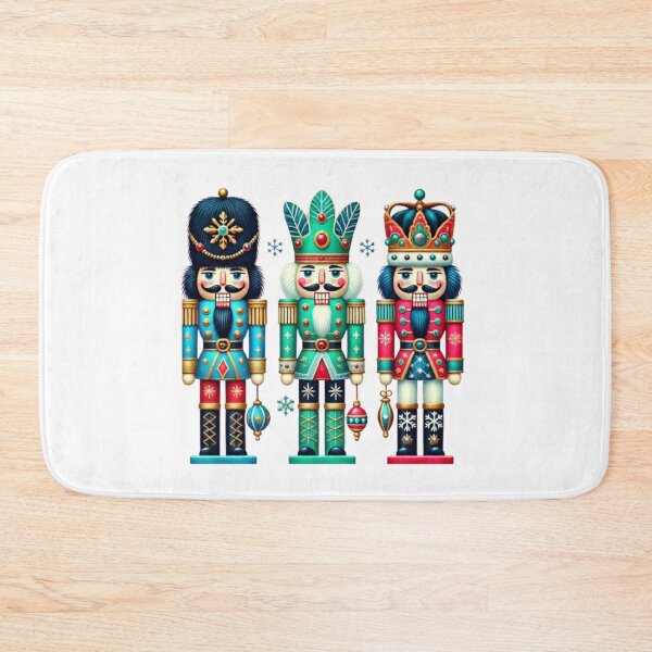 Item preview, Festive Nutcracker Trio - Colorful Holiday Decor Design designed and sold by GemBob Creations.