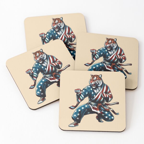 Item preview, Martial Arts Tiger USA designed and sold by Myra365Art.