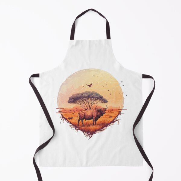 Item preview, Sunset Shadows: African Water Buffalo designed and sold by WildlifeSafari.