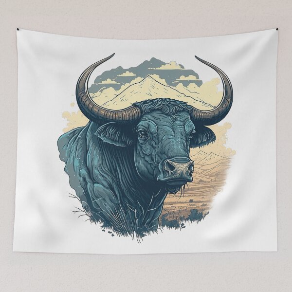 Item preview, Water Buffalo Echoes: Strength in the Savanna designed and sold by WildlifeSafari.