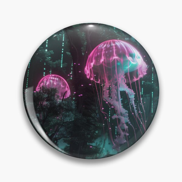 Item preview, Jelly Fish Digital Tech Submarine Butterflies designed and sold by wintervsfall.