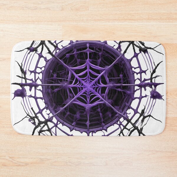 Item preview, Mystical Spider Web Mandala in Purple Tone designed and sold by MandalasShops.
