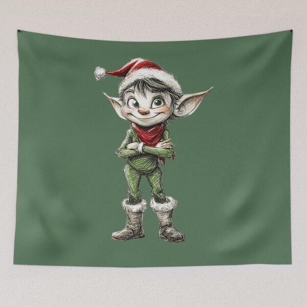 Item preview, Funny Christmas Elf designed and sold by MaryFiore.