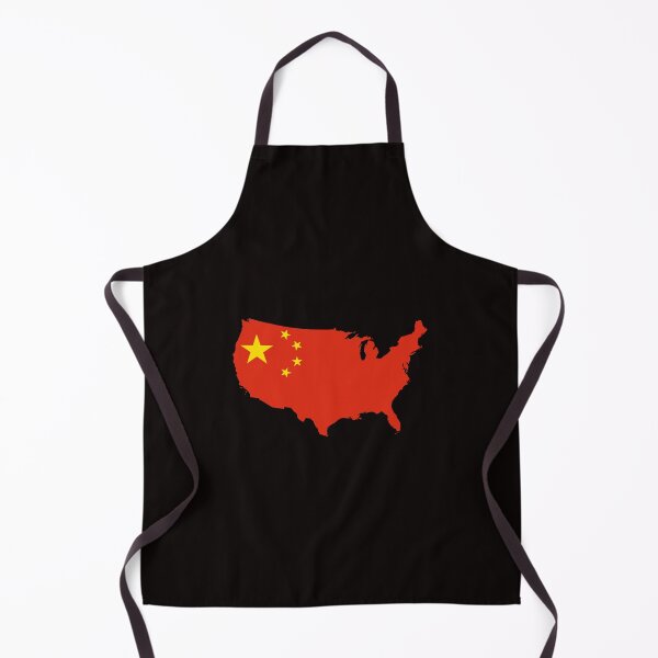 Item preview, digital U.S.A. map outline in Chinese flag designed and sold by ak7sailor.