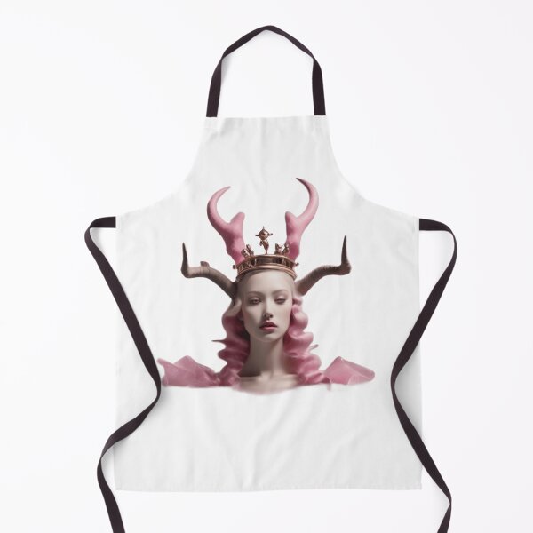 Item preview, Princess with horns. surreal Dream art style Pink  designed and sold by TaliaShin.