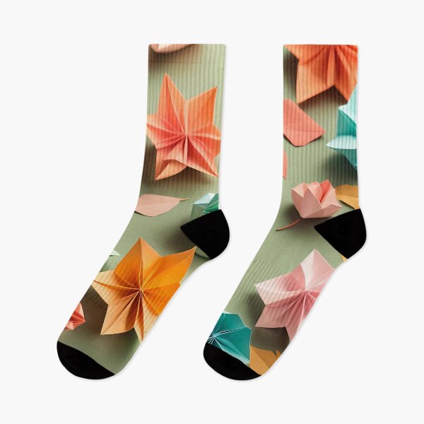 Item preview, Origami Art - Autumn's Tapestry: A Symphony of Falling Leaves and Vibrant Colours designed and sold by ArtfulFolds.