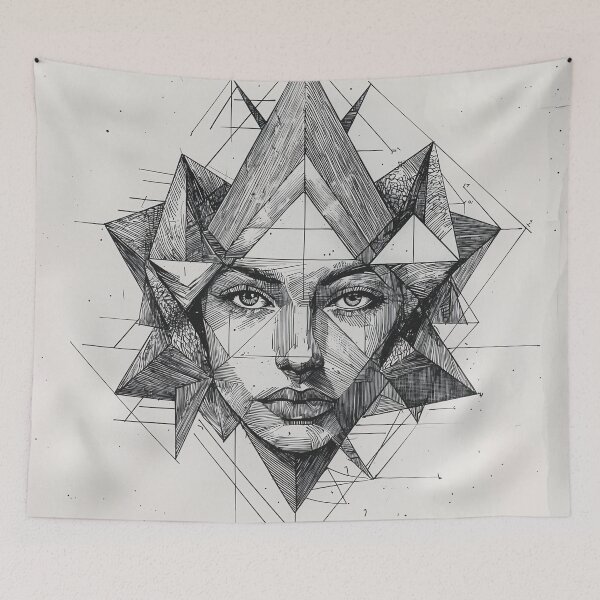 Item preview, Fractured Reflections: The Geometry of Identity designed and sold by oanaunciuleanu.