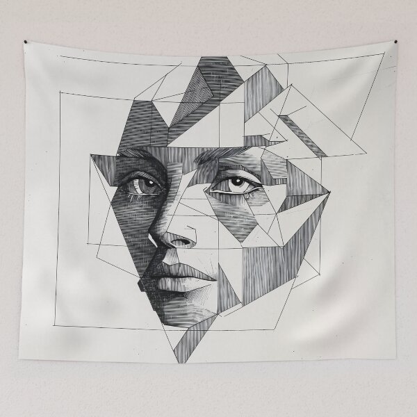 Item preview, Fractured Reflections: The Geometry of Identity designed and sold by oanaunciuleanu.