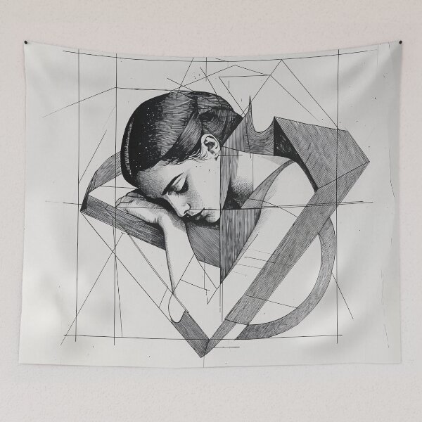 Item preview, Fractured Reflections: The Geometry of Identity designed and sold by oanaunciuleanu.