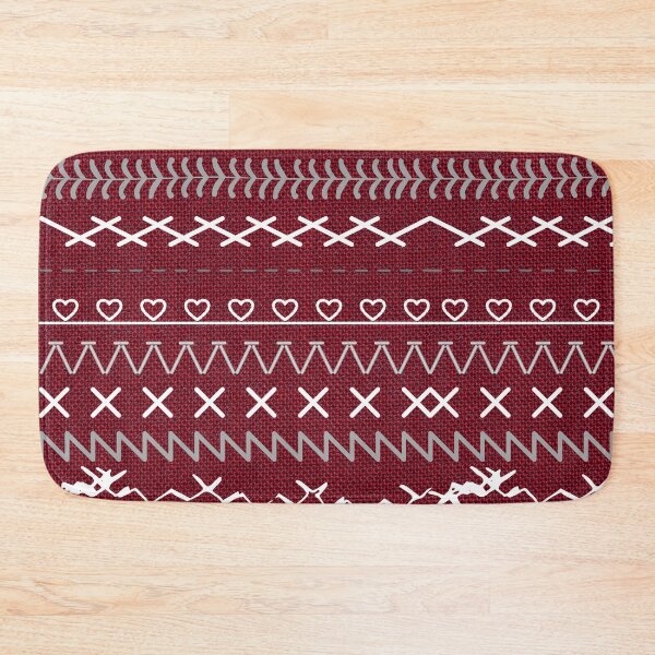 Item preview, Sewing Stitch Patterns on Textured Fabric Effect Background  designed and sold by Nancyanna.