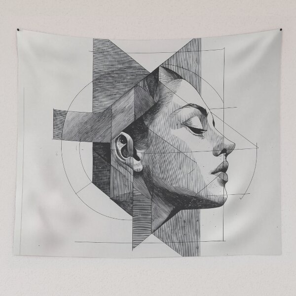 Item preview, Fractured Reflections: The Geometry of Identity designed and sold by oanaunciuleanu.