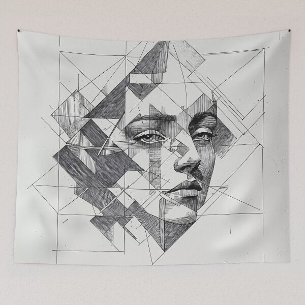 Item preview, Fractured Reflections: The Geometry of Identity designed and sold by oanaunciuleanu.