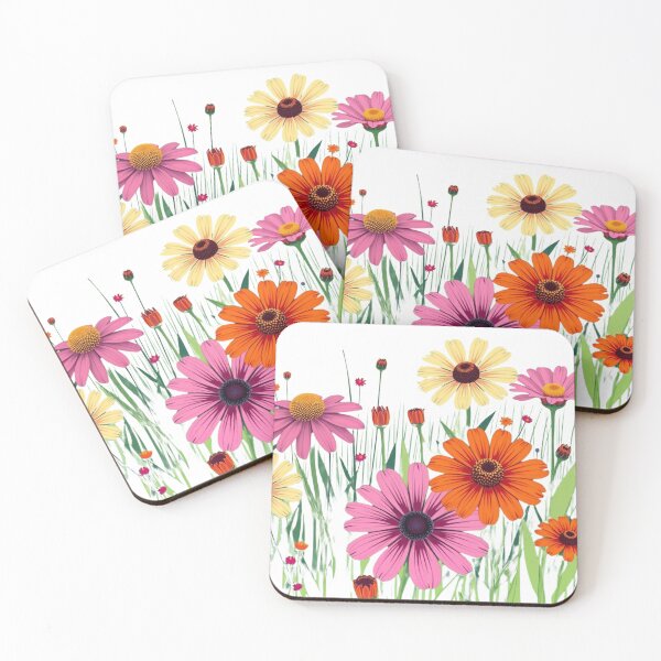 Item preview, Flowerfield with Vintage style Flowers designed and sold by GinnyGi.