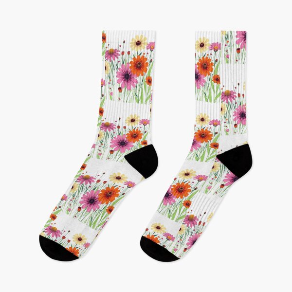 Item preview, Flowerfield with Vintage style Flowers designed and sold by GinnyGi.