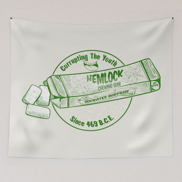 Item preview, Socrates Hemlock Funny chewing gum designed and sold by piedaydesigns.