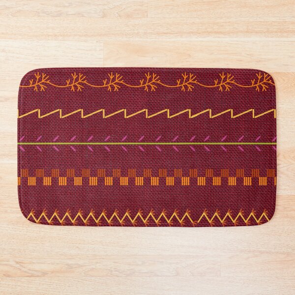 Item preview, Sewing Stitch Patterns on Textured Fabric Effect Background  designed and sold by Nancyanna.