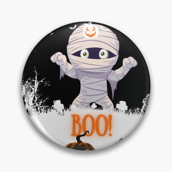 Aperçu de l'œuvre Boo Sweet Retro Halloween momie Art créée et vendue par Art-Rosa.