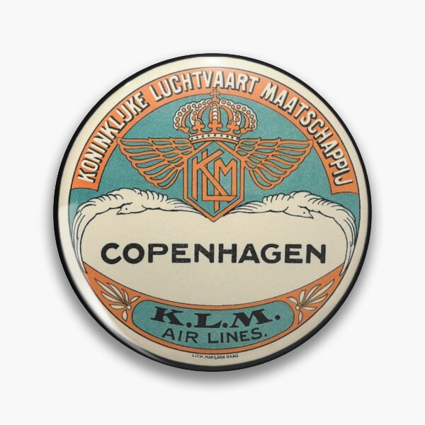 Item preview, KLM Airlines Old Luggage Label designed and sold by FutureTraveller.