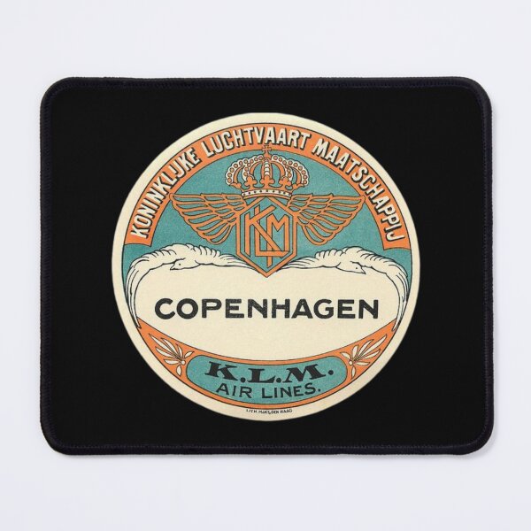 Item preview, KLM Airlines Old Luggage Label designed and sold by FutureTraveller.