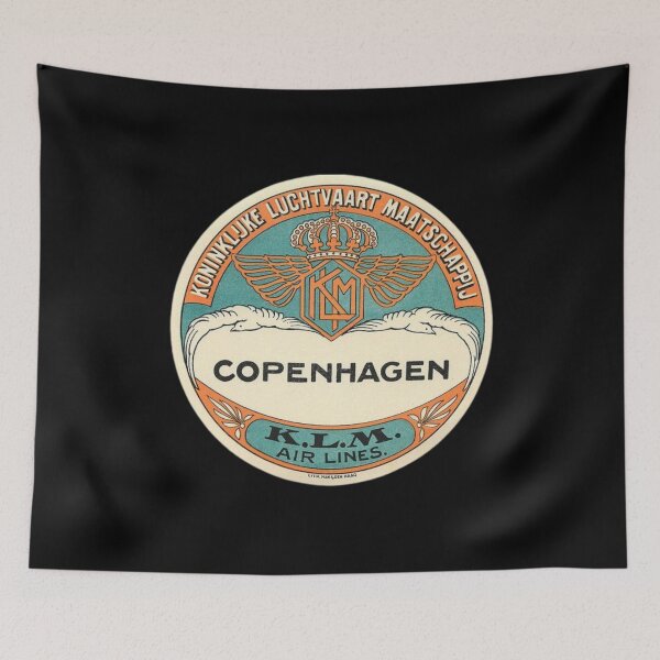 Item preview, KLM Airlines Old Luggage Label designed and sold by FutureTraveller.