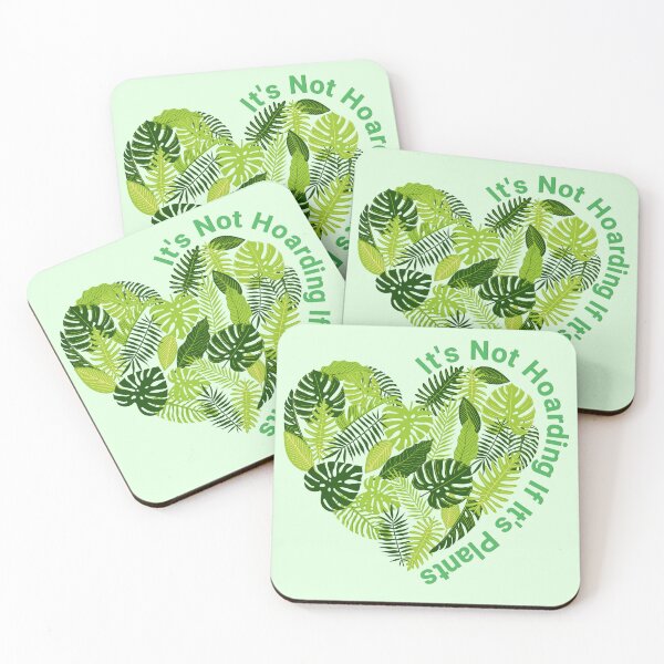 Item preview, It is Not Hoarding If It is Plants - Cute Heart Shaped Leaves designed and sold by Wiss2Arts.