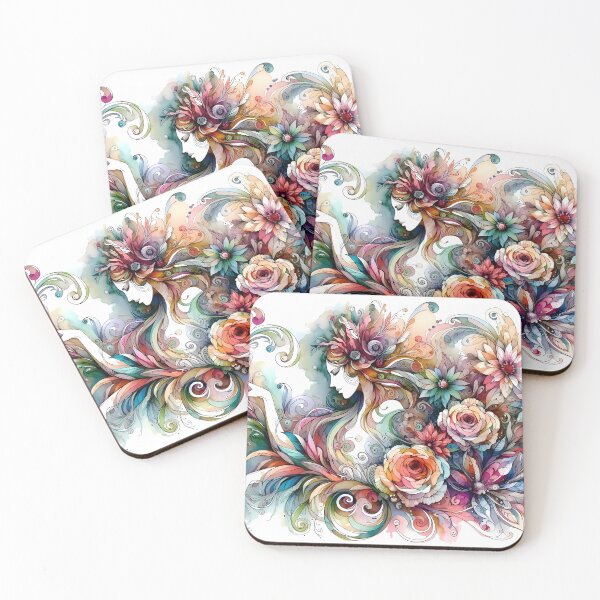 Item preview, Floral Goddess in a Bloom of Whimsical Beauty designed and sold by Vitalka-uk.