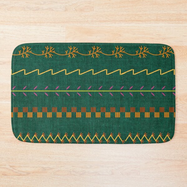 Item preview, Sewing Stitch Patterns on Textured Fabric Effect Background  designed and sold by Nancyanna.