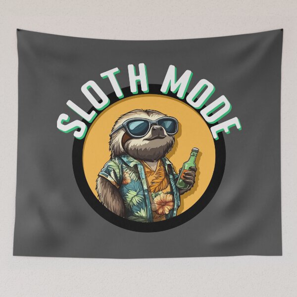 Item preview, Sloth Mode (with White Lettering) designed and sold by VelvetRoom.
