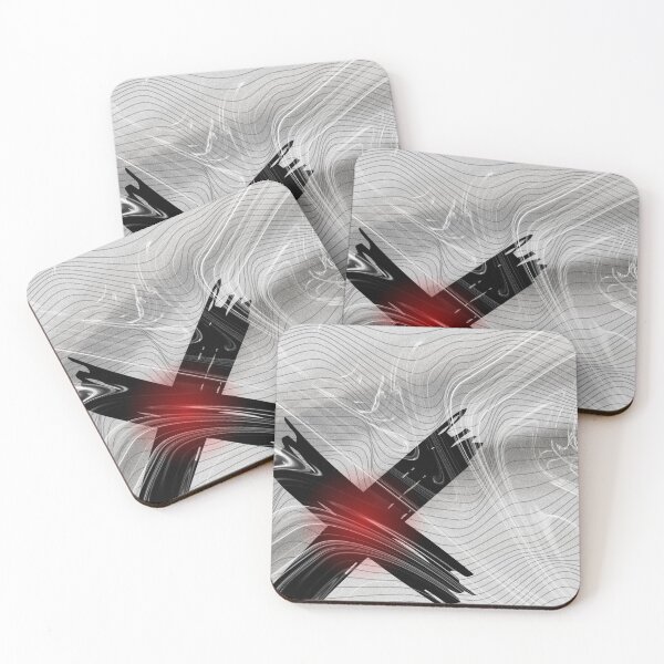 Item preview, Abstract black and white cross designed and sold by Abelievingheart.