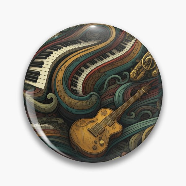 Item preview, Melodic Harmony: Flowing Notes and Instruments designed and sold by SeanOsShirts.