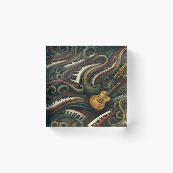 Item preview, Melodic Harmony: Flowing Notes and Instruments designed and sold by SeanOsShirts.