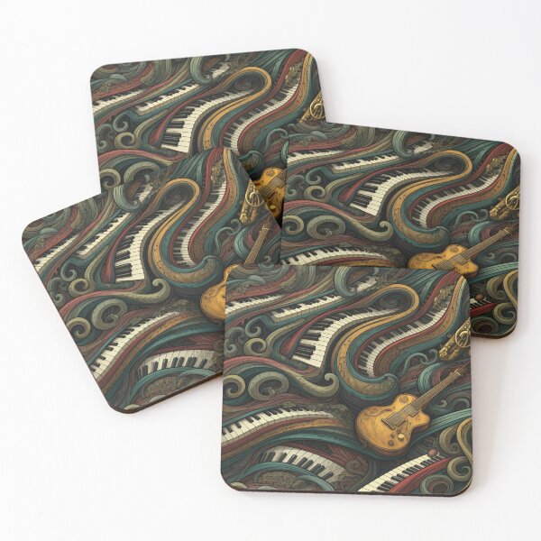 Item preview, Melodic Harmony: Flowing Notes and Instruments designed and sold by SeanOsShirts.