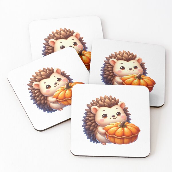 Item preview, Cute Hedgehog Holding Pumpkin Pie Thanksgiving designed and sold by stylishdzign.