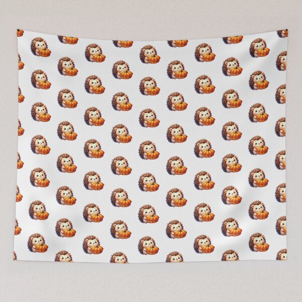 Item preview, Cute Hedgehog Holding Pumpkin Pie Thanksgiving designed and sold by stylishdzign.