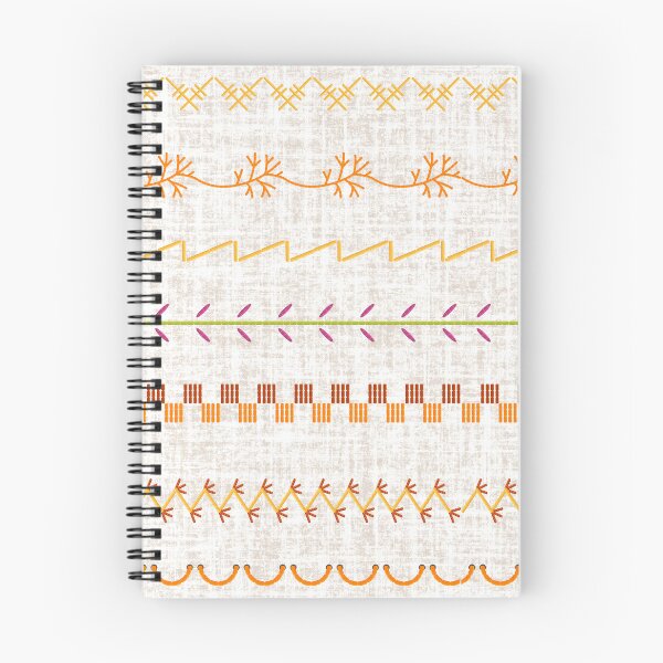 Item preview, Sewing Stitch Patterns on Textured Fabric Effect Background  designed and sold by Nancyanna.