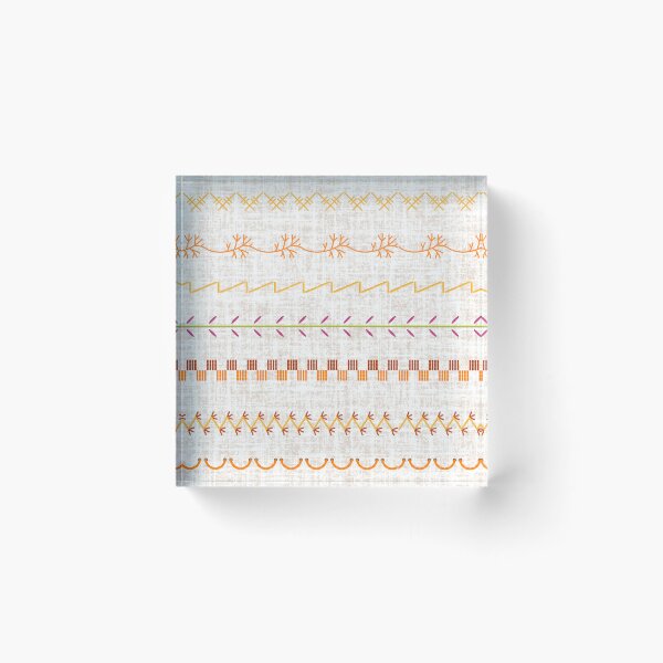 Item preview, Sewing Stitch Patterns on Textured Fabric Effect Background  designed and sold by Nancyanna.