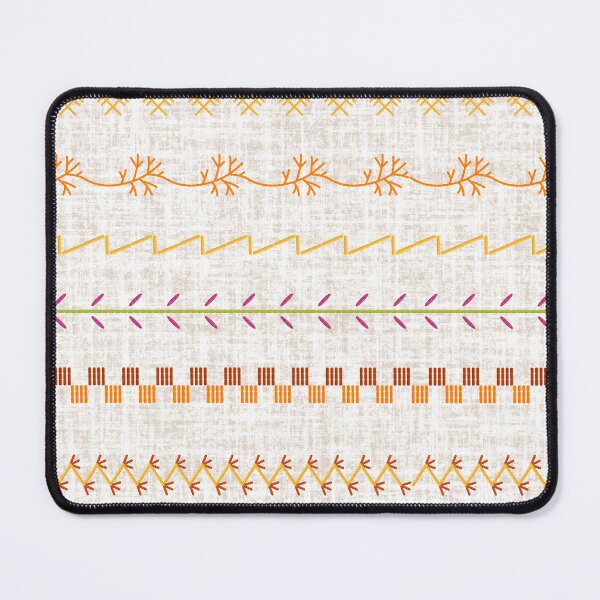 Item preview, Sewing Stitch Patterns on Textured Fabric Effect Background designed and sold by Nancyanna.