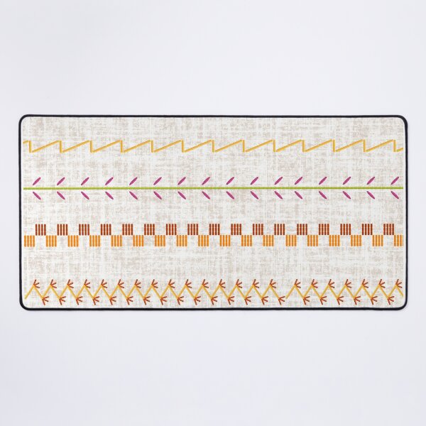 Item preview, Sewing Stitch Patterns on Textured Fabric Effect Background  designed and sold by Nancyanna.