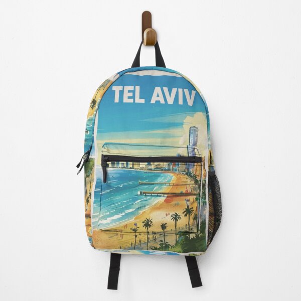 Item preview, Tel Aviv Vintage Travel Poster designed and sold by TravelerRat.