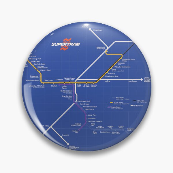 Item preview, Sheffield Supertram Map designed and sold by shirtsmith.