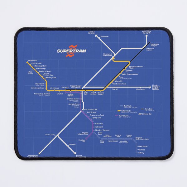 Item preview, Sheffield Supertram Map designed and sold by shirtsmith.